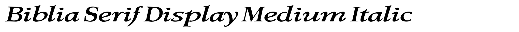 Biblia Serif Display Medium Italic image